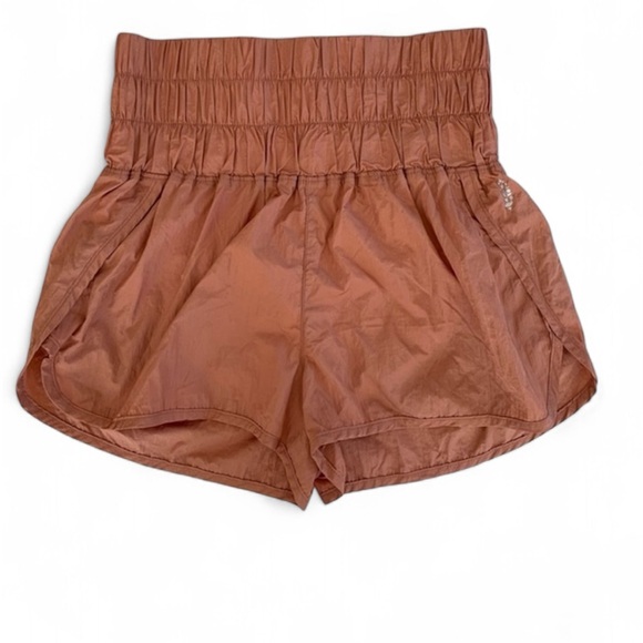 Free People Rust Athletic Shorts - Picture 1 of 5